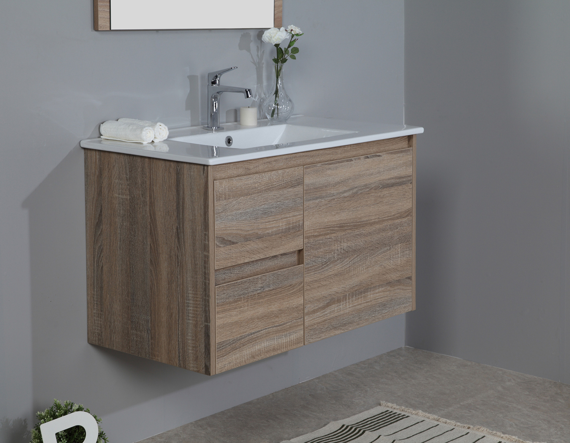 Wall Mounted Bathroom Vanity Cabinet Only